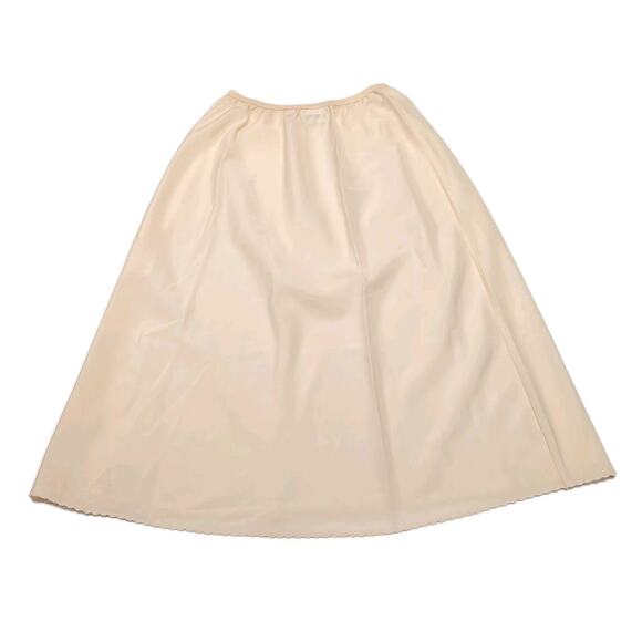 Nordstrom Half Slip 25 Inch Womens VTG Sz M (XXS-S Today) Beige Dress Skirt READ - Picture 1 of 13